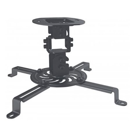 SOPORTE MANHATTAN PROYECTOR 13.5KG TECHO CON AJUSTE INCLINAR GIRAR Y ROTAR NEGRO 461184