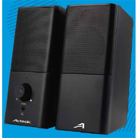 BOCINAS ACTECK 2.0 NEGRAS MODELO AC-922043