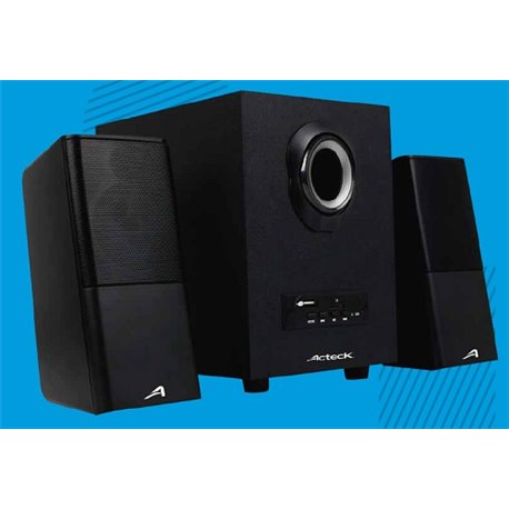 BOCINAS ACTECK BLUETOOTH NEGRO 2.1 MODELO AC-922067