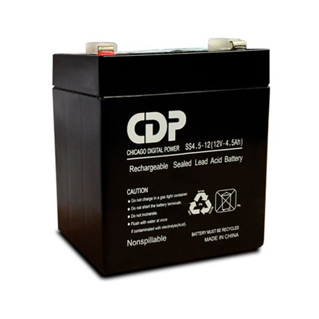 BATERIA CDP B-12/4.5 SELLADA DE REPUESTO PARA NO BREAK LSB 12V/4.5Ah MEDIDAS 90x70x107mm