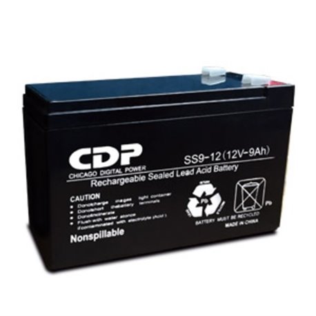 BATERIA CDP B-12/9 SELLADA DE REPUESTO PARA NO BREAK LSB 12V/9Ah MEDIDAS 151x65x100mm