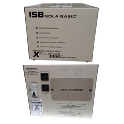 REGULADOR SOLA BASIC XL-13-230 XELLENCE 3000 CAPACIDAD 3000 VA 127 VOLTS SALIDA 120 VOLTS FRECUENCIA 60 HERTZ
