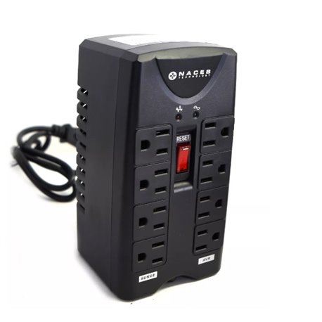 REGULADOR DE VOLTAJE NACEB 1400VA/750W 8 CONECTORES