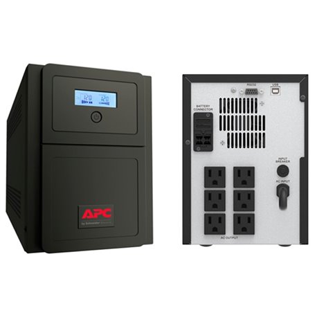 UPS APC SMV750A EASY 750VA / 525W AVR ONDA SENOIDAL DISPLAY LCD 6 NEMA 5-15R (RESPALDO BAT) 120V PTO SERIAL USB