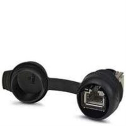 CONEXION DE SERVICIO RJ45 PHOENIX CONTACT HEMBRA,8 POLOS METAL,CONEXION CAT6A,TAPA PROTECTORA
