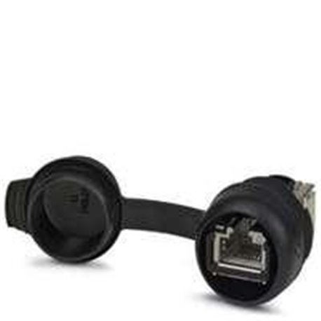CONEXION DE SERVICIO RJ45 PHOENIX CONTACT HEMBRA,8 POLOS METAL,CONEXION CAT6A,TAPA PROTECTORA