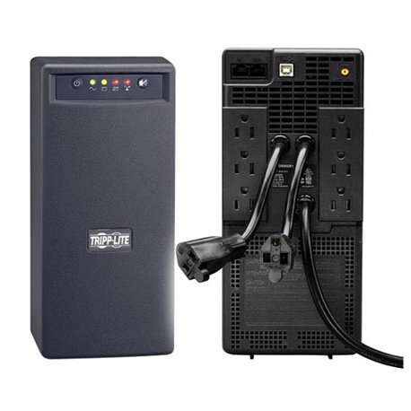 UPS TRIPPLITE 1000VA / 500W TORRE 8 NEMA5-15R 6 CON PROTECCION BATERIA Y 2 CON SUPRESION PICOS PUERTO USB