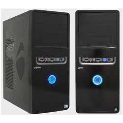 GABINETE ATX-P4 P502 DASSEL 2 BAHIAS 500W NEGRO