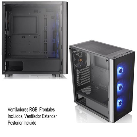 GABINETE THERMALTAKE V200 TEMPERED GLASS RGB EDITION MINI ITX MICRO ATX ATX MEDIA TORRE CA-1K8-00M1WN-01