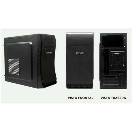 GABINETE EVOTEC BASSU FUENTE 600W TARJETA ATX MINI Y MICRO