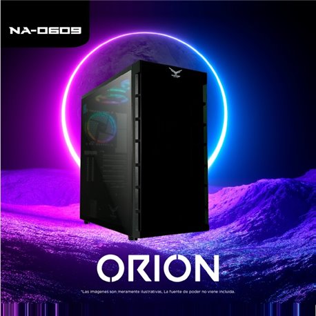 GABINETE GAMER NACEB FULL TOWER CRISTAL RGB ORION