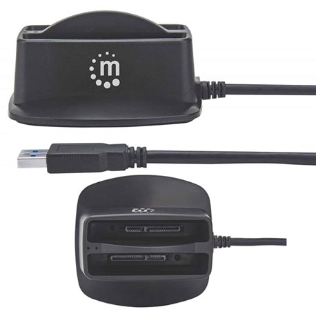 GABINETE MANHATTAN QUICKDOCK HDD*2 SATA-USB 3.0