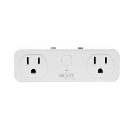 CONTACTO INTELIGENTE NEXXT SOLUTIONS NHP-D610 2 NEMA 5-15R WI-FI 2.4GHz  CONTROL DE VOZ  2 PTOS USB CARGA 5V/2.1A