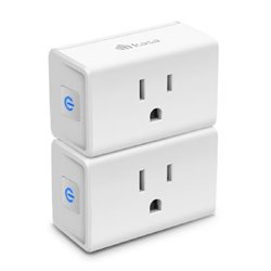 KIT (2 PIEZAS) CONTACTO INTELIGENTE (SMART PLUG) TP-LINK KASA SMART EP10 WI-FI 2.4GHz DISEÑO COMPACTO COMANDO VOZ