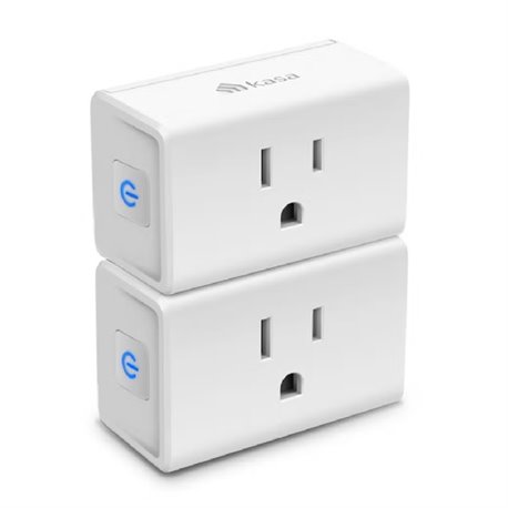KIT (2 PIEZAS) CONTACTO INTELIGENTE (SMART PLUG) TP-LINK KASA SMART EP10 WI-FI 2.4GHz DISEÑO COMPACTO COMANDO VOZ