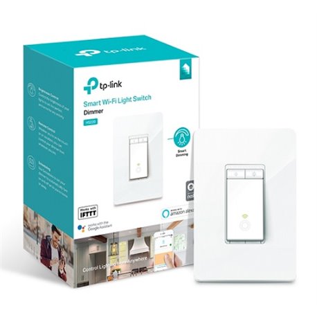 SWITCH DE LUZ INTELIGENTE (SMART WI-FI SWITCH) TP-LINK HS220  2.4GHz 802.11b/g/n  LUZ REGULABLE EN FOCOS LED
