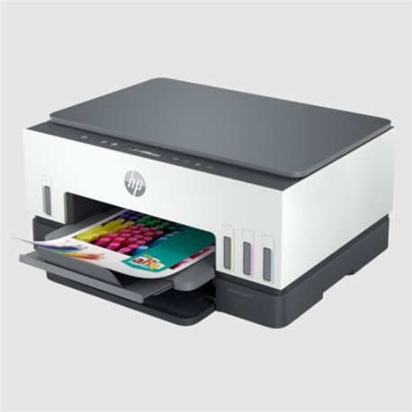 MULTIFUNCIONAL HP SMART TANK 670 NEGRA 12 PPM PRNT (NEGOR) 7 PPM (COLOR) IMP DOBLE CARA  ESCANEA CAMA PLANA