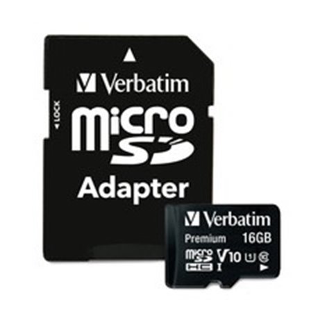 MEMORIA VERBATIM 16GB VB44082 MICRO SD CLASE 10