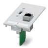 PLACA FRONTAL DE DATOS , PHOENIX CONTACT ,1XUSB A 1XRJ45, CAT5E