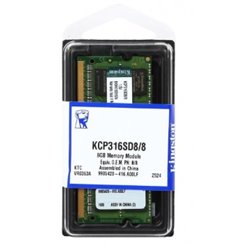 SODIMM KINGSTON 8GB DDR3 1600MHZ KCP316SD8/8