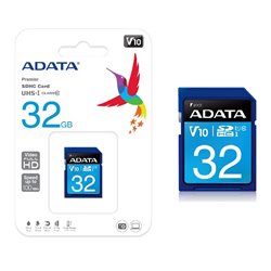 MEMORIA SDHC CARD 32GB ADATA UHS-I CLASE10 V10 ASDH32GUICL10-R AZUL