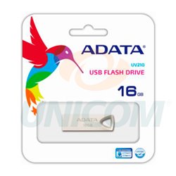 MEMORIA ADATA 16GB USB 2.0 UV210 METALICA
