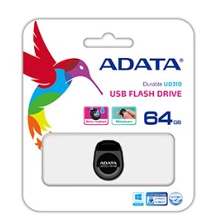 MEMORIA ADATA 64GB USB 2.0 UD310 NEGRA