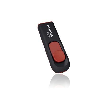 MEMORIA ADATA 64GB USB 2.0 C008BK NGO/ROJO