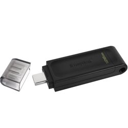 MEMORIA KINGSTON 128GB USB-C 3.2 GEN 1 DATATRAVEL 70 DT70/128GB NEGRO