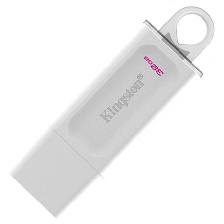 MEMORIA KINGSTON 32GB USB 3.2 BLANCA CON ANILLO TRANSPARENTE GEN 1 DATATRAVEL EXODIA KC-U2G32-5R