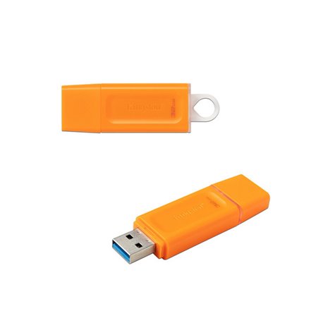 MEMORIA KINGSTON 32GB USB 3.2 NARANJA CON ANILLO TRANSPARENTE GEN 1 DATATRAVEL EXODIA KC-U2G32-7GO