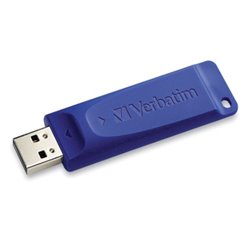 MEMORIA VERBATIM 16GB RETRACTIL VB97275 AZUL USB2.0