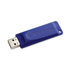 MEMORIA VERBATIM 64GB USB 2.0 RETRACTIL  VB98658 AZUL