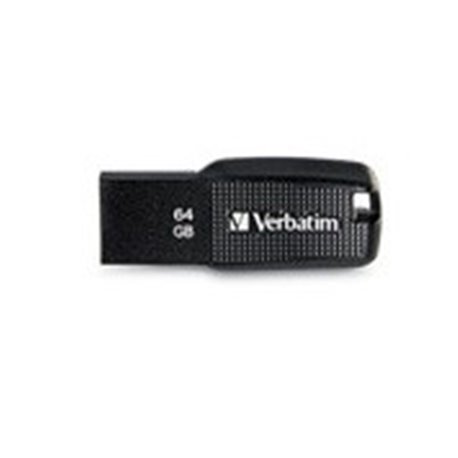 MEMORIA VERBATIM 64GB ERGO VB70877 NEGRA COB (DISPONIBLE P/DESCARGAR SOFTWARE PROTECCIÓN POR CONTRASEÑA)