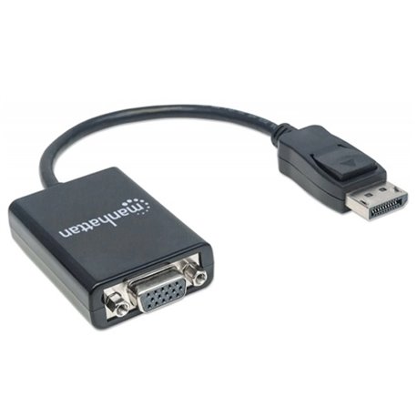 ADAPTADOR MANHATTAN DISPLAYPORT M A VGA H 15CM