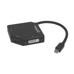 ADAPTADOR MANHATTAN MINI DISPLAYPORT M A HDMI/VGA/DVI H