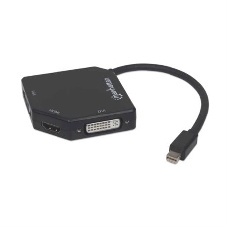 ADAPTADOR MANHATTAN MINI DISPLAYPORT M A HDMI/VGA/DVI H