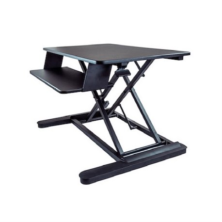 STARTECH ESTACION DE TRABAJO DE PIE Y SENTADO PARA DOS PANTALLAS DE HASTA 24 O UNA PANTALLA DE 30 - ESCRITORIO ERGONOMICO AJUSTA