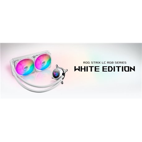 ENFRIAMIENTO LIQUIDO ASUS ROG STRIX LC 240 RGB WHITE EDITION AURA SYNC RGB