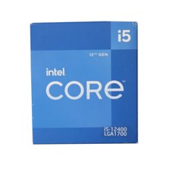 CPU INTEL CORE I5-12400 LGA 1700 12A GEN 6CORE 2.5GHZ HASTA 4.40GHZ 65W CACHE 18MB