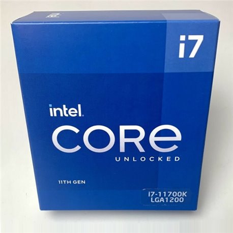 CPU INTEL CORE I7-11700K LGA 1200 11VA GEN 8 CORES  3.6GHZ 95W BX8070811700K SIN DISIPADOR