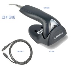 LECTOR DE CODIGO DE BARRAS DATALOGIC TD1100 65 LITE BLACK USB KIT  INCLUDES SCAN HOLDER&90A052044