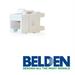 CONECTOR JACK BELDEN CAT6AX101320 BLANCO   RJ45 568A/B  KEYCONNECT