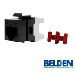 CONECTOR JACK BELDEN CAT6 AX101321 NEGRO   RJ45  T568A