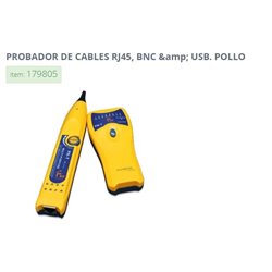 PROBADOR DE CABLE BROBOTIX RJ45 BNC USB Y POLLO