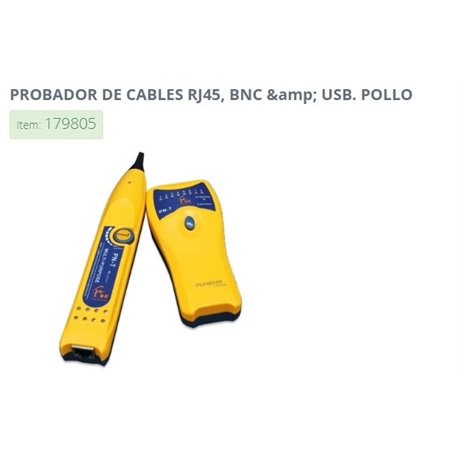 PROBADOR DE CABLE BROBOTIX RJ45 BNC USB Y POLLO
