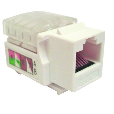 JACK DCM CAT6 KEYSTONE BLANCO