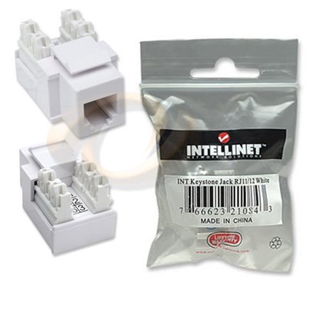 JACK INTELLINET PARA TELEFONIA RJ11/RJ12 DE IMPACTO BLANCO