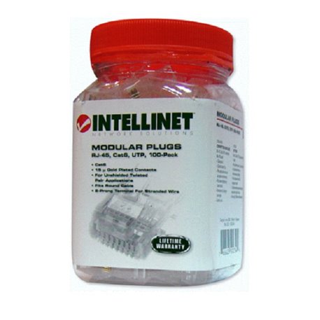 PLUG INTELLINET RJ45 CAT 6 100 PZAS