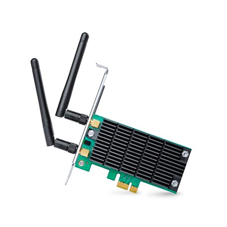 ADAPTADOR INALAMBRICO PCI EXPRESS TP-LINK ARCHER T6E AC1300 BANDA DUAL 2.4GHz 400Mbps y 5GHz 867 Mbps 2 ANTENAS